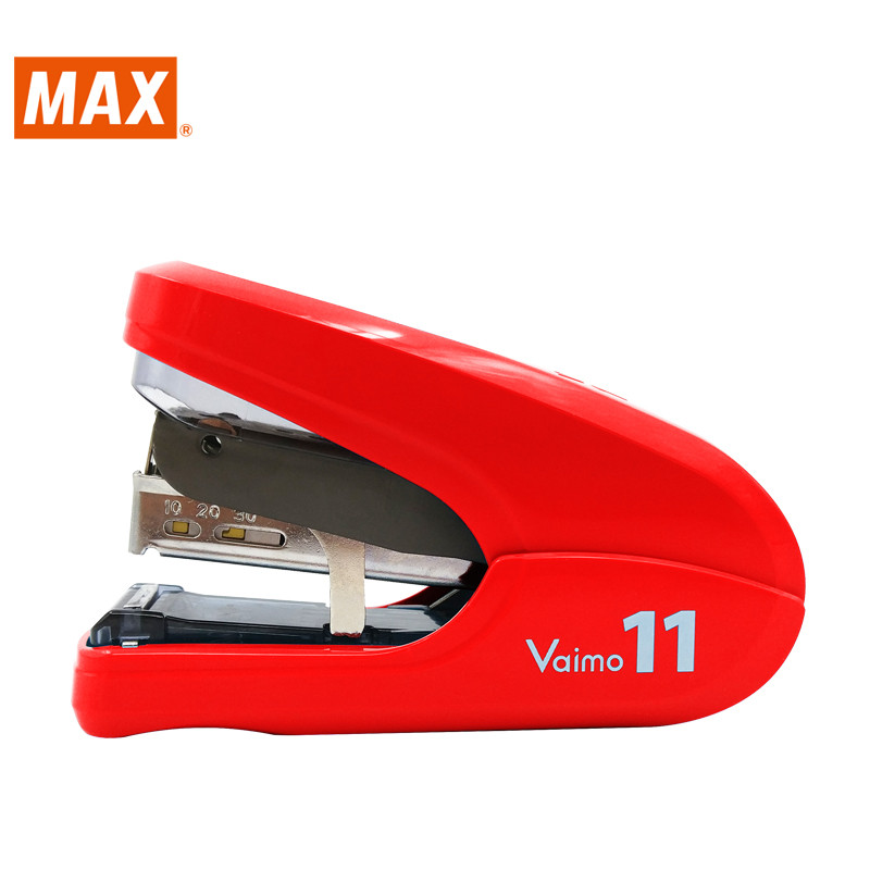 

Japan MAX HD-11FLK labor-saving stapler flat-foot flat type 40 pages Student office stapler stapler with nail remover