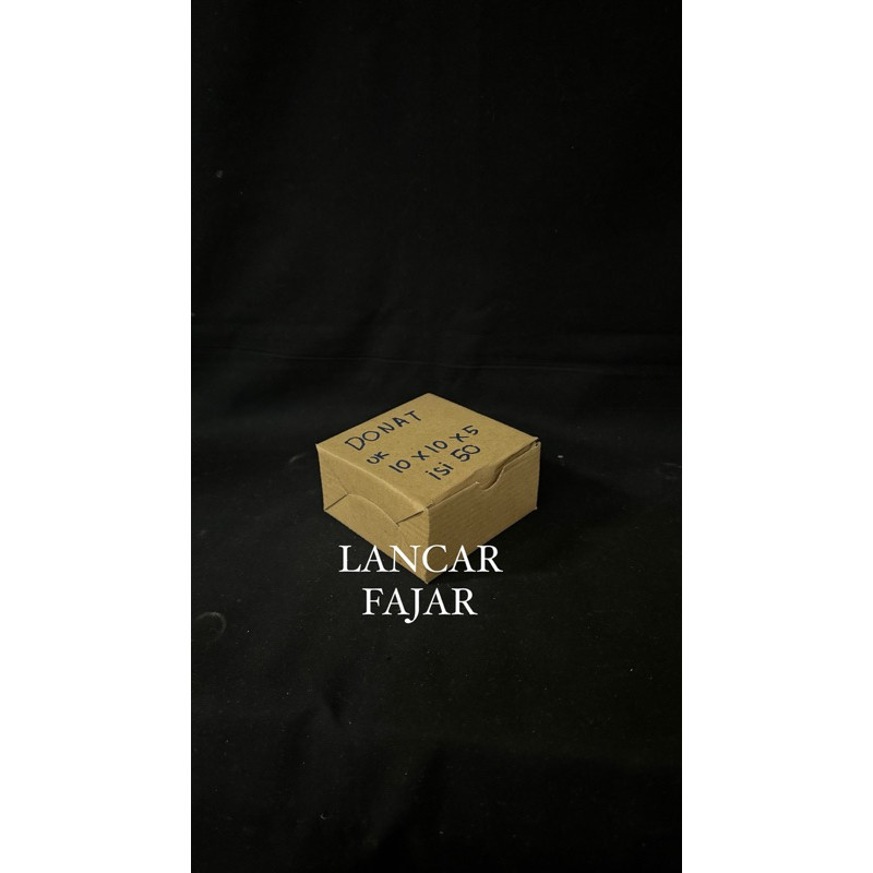 

[50 lembar] dos donat efluet isi 1 ukuran 10x10x5cm / DOS / DUS KRAFT DONAT D1 / CROMBOLONI TANPA LAMINASI ISI 1 UK 10 X 10 X 5 CM / Karton Box Kardus Dus Kue Hampers Kraft