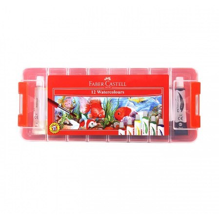

Cat Air Box Faber Castell 12 Warna Water Colours Color Cat Kuas Brush Mewarnai Drawing