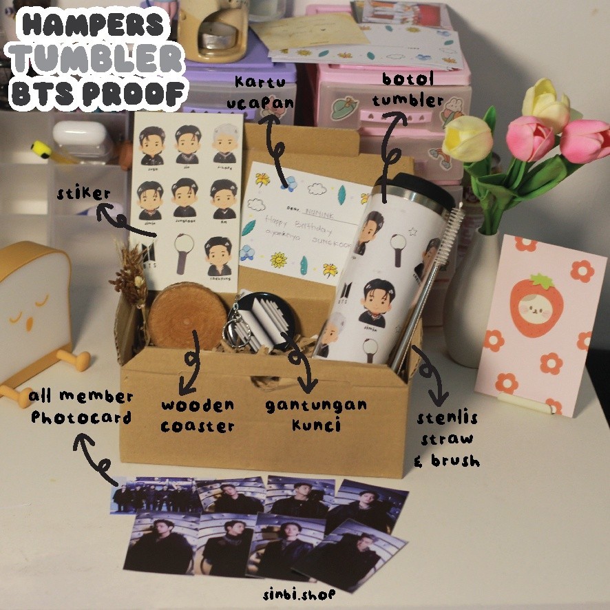 Hampers Bts Proof Tumbler | Giftbox Kpop | Hampers Kpopers | Gift  Souvenir Hadiah Kado Ulang Tahun 