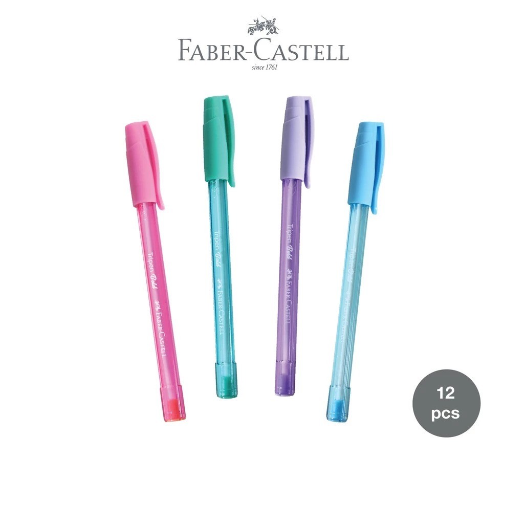 

Pena Faber Castell Tripen Bold 54729912 Mix 1.0mm Black Ink Pulpen Ballpen Pen