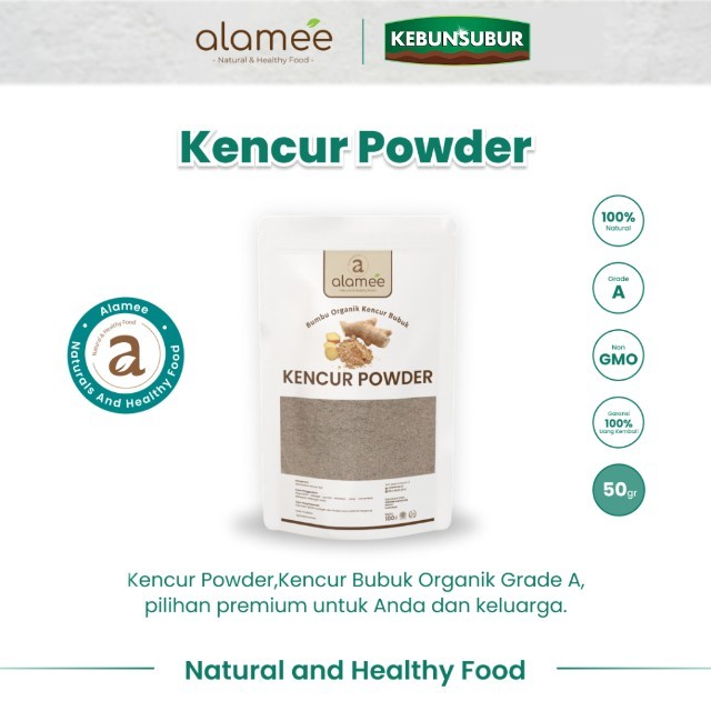 

ALAMEE Bubuk Kencur Bumbu Dapur Organik Murni Asli Seasoning Powder Spice 50 Gram kebunsubur Kebunsubur