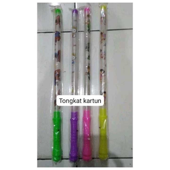 (CCK STORE) LAMPU STIK KARAKTER / MAINAN ANAK LAMPU STIK + BATERAI / STICK LAMPU PATROLI 48 CM TONGK