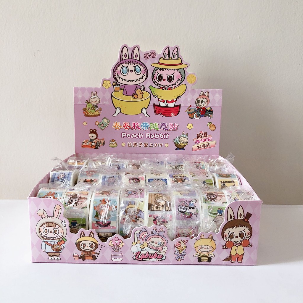 

Sticker Roll Labubu Stiker Gulung Labubu 500pcs