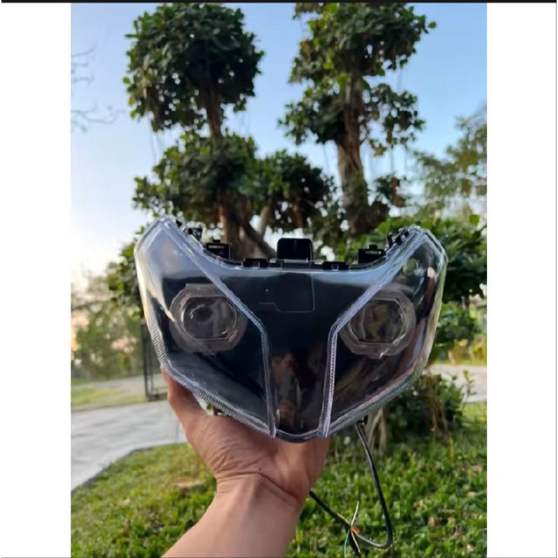 Reflektor Lampu depan vario 110 Cw Carbu Set Biled 2,5 Inchi Super Terang Cokro Variasi