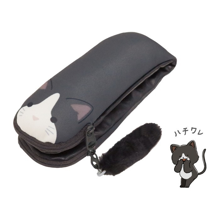 

[P R O M O] Kutsuwa Relala Pencil Case Animal Fluffy Kotak Pensil Limited Edition - Hachiware Cat
