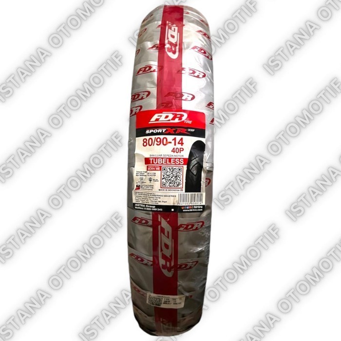 BAN TUBELESS FDR SPORT XR EVO 80/90-14,90/80-14,90/90-14,100/80-14,110/80-14,120/70-14,140/70-14