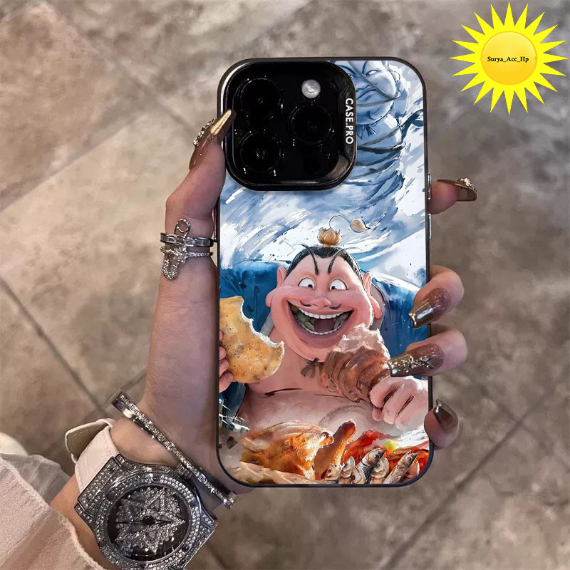 Case IMD Black Cartoon Anime Ne Zha Adventure For Xiaomi Pocophone C40 C65 C75 Pocophone F3 F3 Gt F4