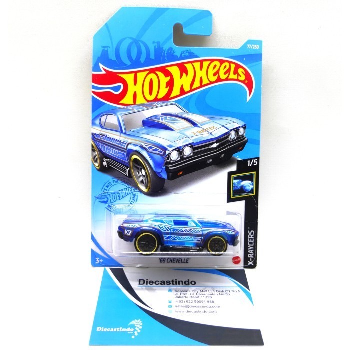 Hot Wheels / HotWheels '69 CHEVELLE - Biru