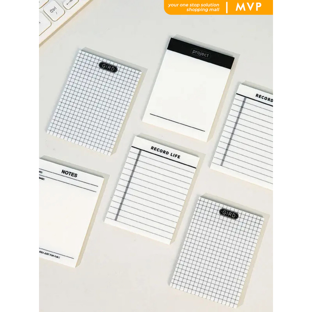 

MVP Sticky Notes Transparan 50 lembar Tahan Air Sticky Memo Bening PET Sticky Pad