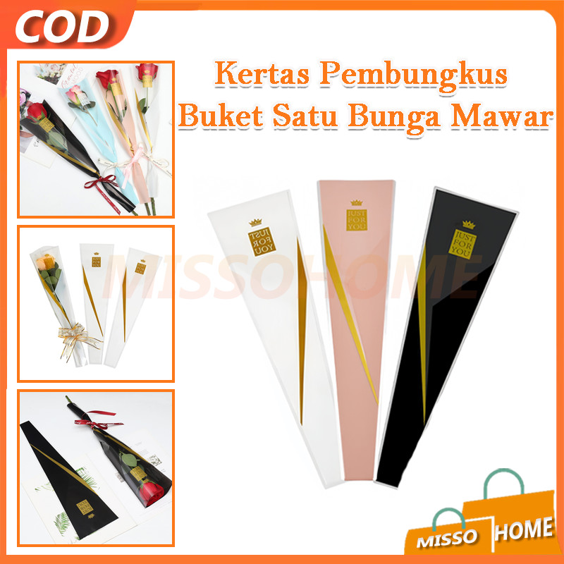 

Wrapping Plastik untuk Mini Buket Rose / Plastik Bunga Mawar / Kertas Pembungkus Buket Satu Bunga Mawar / Single Flower Rose Packing Selves