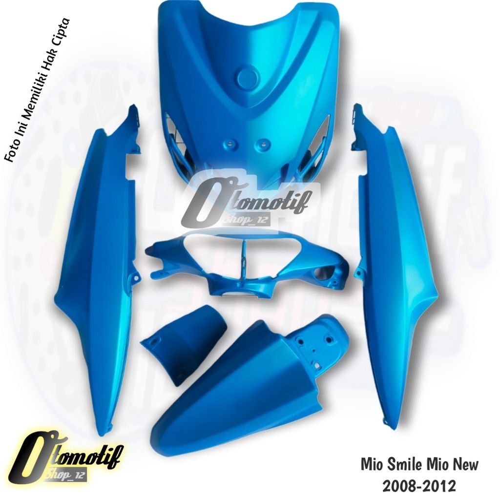 Cover body full halus Yamaha Mio Smile Mio new biru doff
