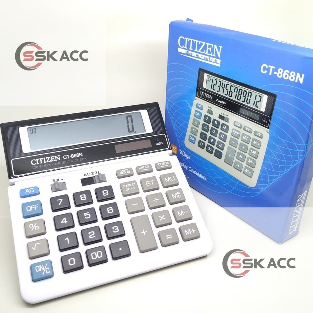 

Kalkulator Citizen 868 / Calculator CITIZEN CT-868N 12 Digit SSKACC-KOMPUTER