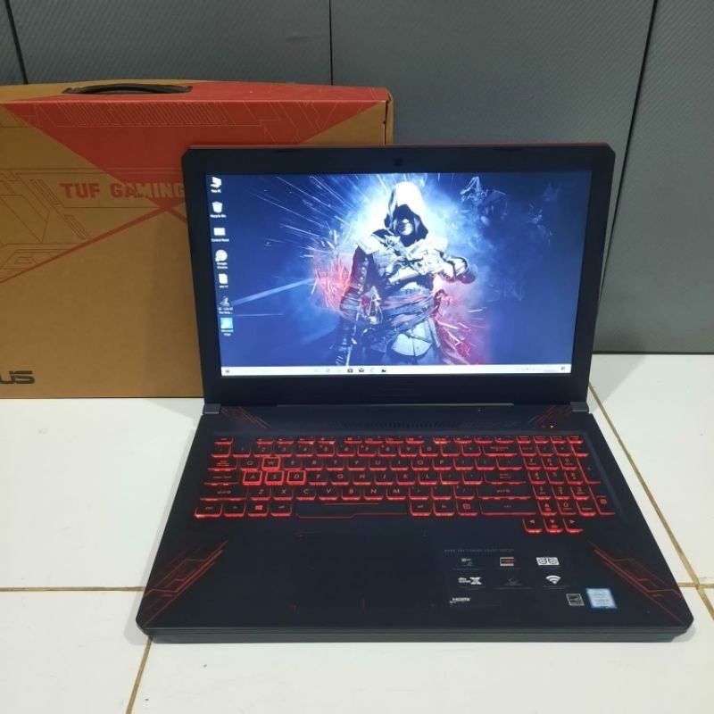 PROMO TOKO Laptop Asus TUF Gaming FX504GD(Military Grade) Cor i5-8300H Ram 8GB/1TB/SSD 128 Nvdia GTX 1050 4GB Fullset