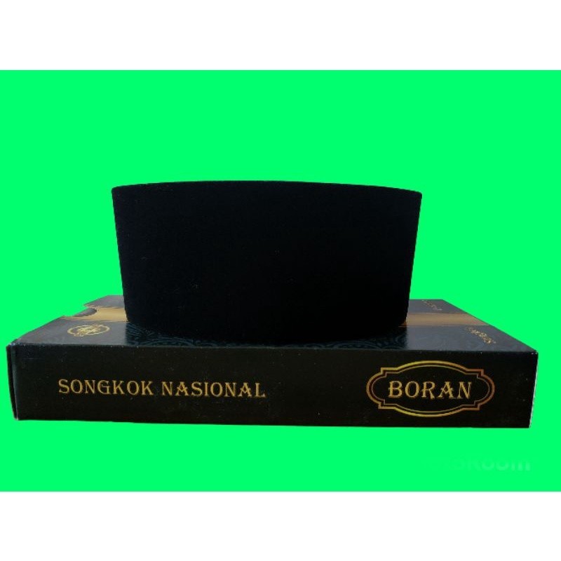 KOPIAH PRIA SONGKOK PECI HITAM POLOS TINGGI 7CM 8CM 9CM 10CM KOPIAH PECI MURAH KUALITAS BAGUS Merk C