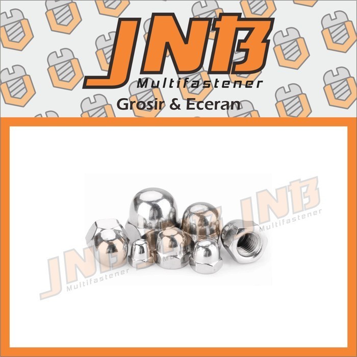 Mur Topi Stainless Steel M10 Drat 1.25 Anti Karat Cap Nut SS 304
