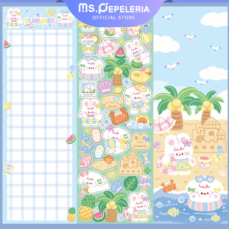 

Kartun Kelinci dan Anjing Seri Stiker DIY/Jurnal Scrapbook Deco Stiker-Ms.Pepeleria