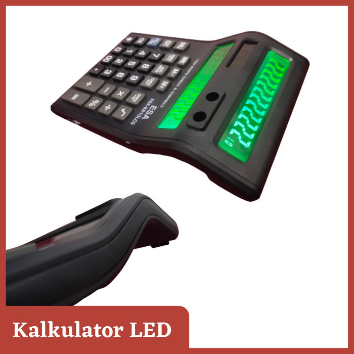 

Esa Kalkulator Admin Dagang 12 Digit 2 Layar LED nyala Besar