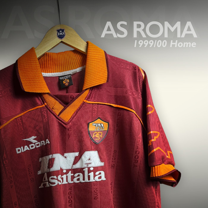 1999-00 AS ROMA HOME SHIRT NAKATA #8