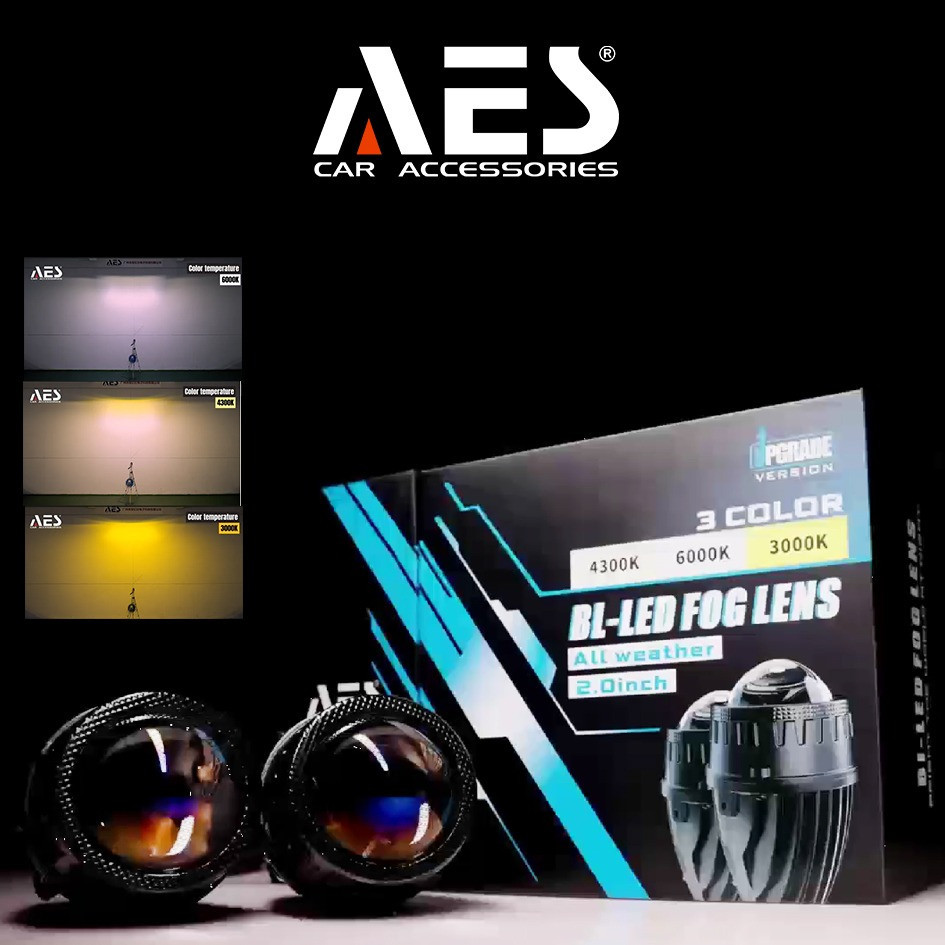 Biled Foglamp Mini 2 Inch 3 Warna All Weather putih kuning AES toyota Honda innova avanza brio