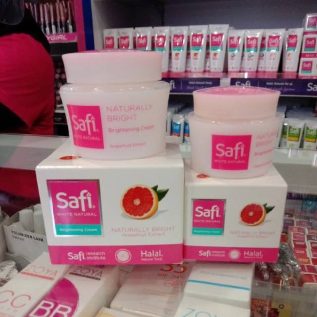 Safi White Natural Brightening Cream Mangosteen & Grapefruit Extract | pelembab wajah Safi