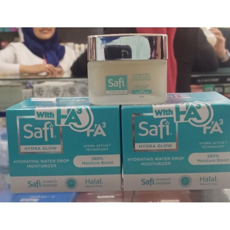 SAFI HYDRA GLOW HYDRATING WATER DROP MOISTURIZER 45GR | pelembab wajah Safi