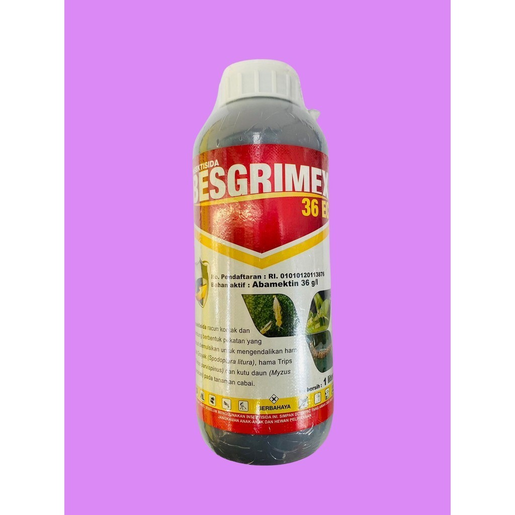 Insektisida BESGRIMEX abamektin 36 gl 1 LITER