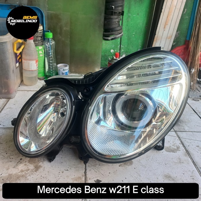 Headlamp Lampu Depan Mercedes Benz E Class W211 Kiri original