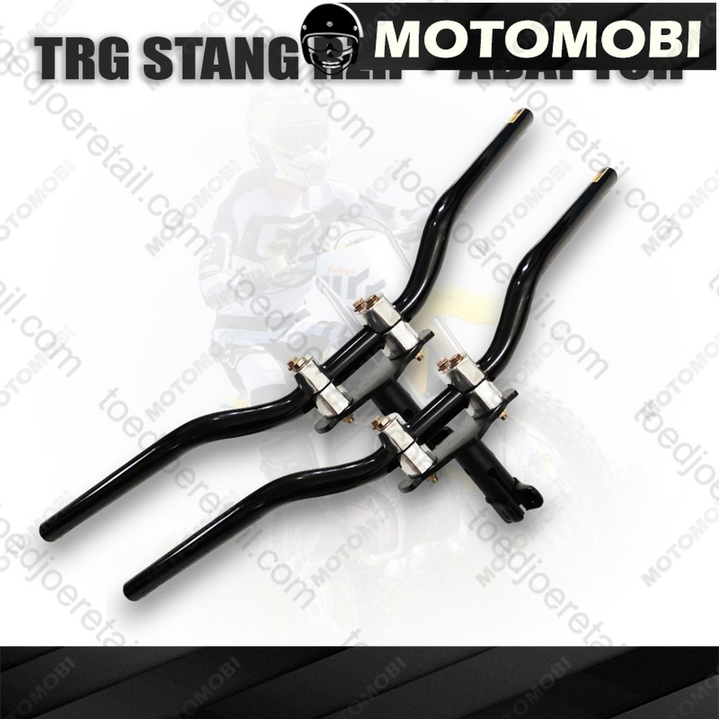 Paket Stang RZR Set Dudukan Adaptor Stang Stir Racing Road Race Motor Matic Bebek Yamaha Universal V