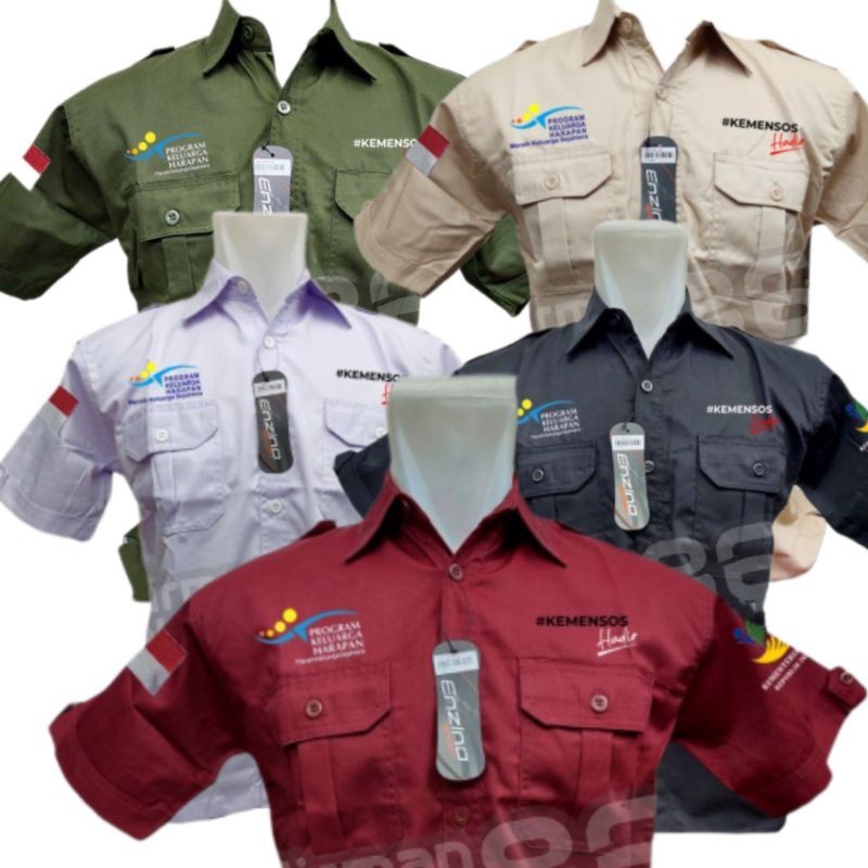 KEMEJA KEMENSOS PKH || SERAGAM KEMENSOS PKH || KEMEJA PKH || KEMEJA KEMENSOS HADIR || SERAGAM KEMENS