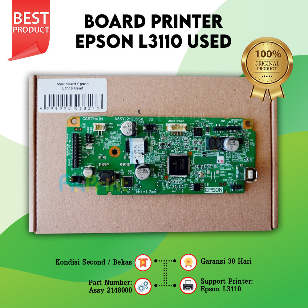 Mainboard Printer L3110 PN 2148000, Board Epson L3110 Used