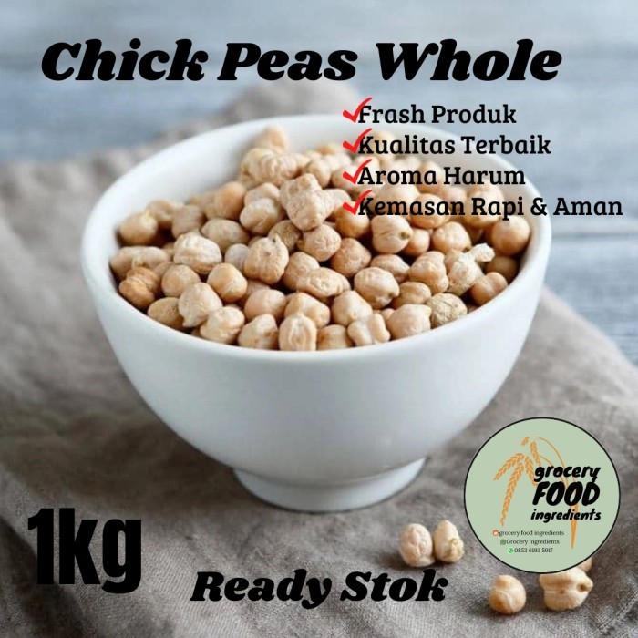 

VNSS Chick Peas Whole 1kg / Kacang Arab / Grabanzo