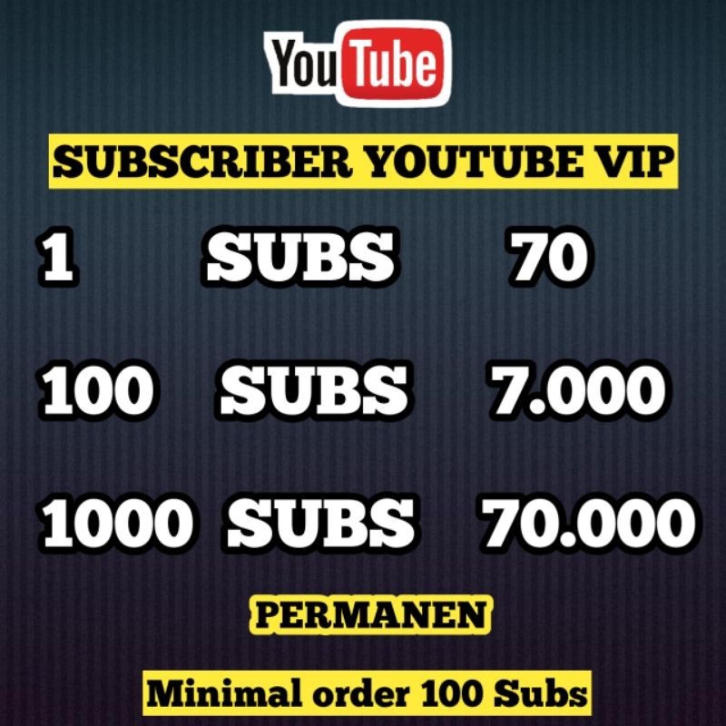 PROMO TERLARIS TERMURAH JASA SUBSCRIBER YOUTUBE UNTUK MONETISASI MS