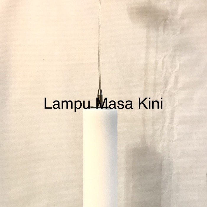 Lampu gantung kaca susu tabung Gc309