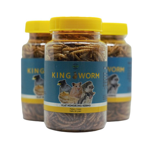 NEW ✨ - KINGWORM - Ulat Hongkong Kering by Sugeng Jaya Farm - 1 kg