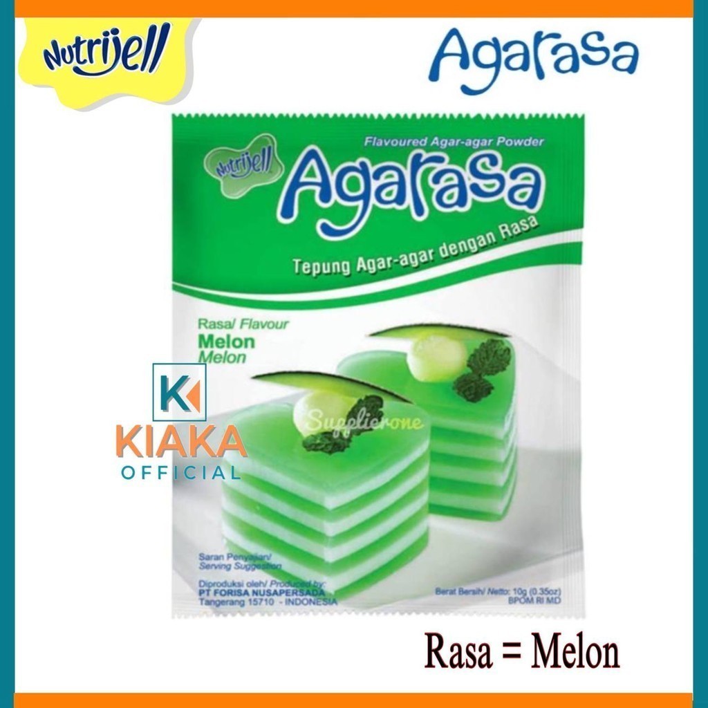 

AGARASA By Nutrijell 10gr Tepung Agar Rasa Melon