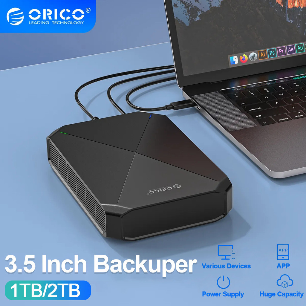 ORICO 3.5 inch HDD Desktop Data Backup storage 3.5'' Backuper Android Phone to PC Laptop Mac Whatsap