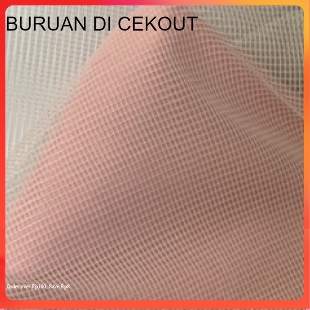 Kelambu Bayi Meteran/Kain Kelambu Bayi/Bahan Kelambu Katun/Kelambu Nyamuk Lobang Kecil