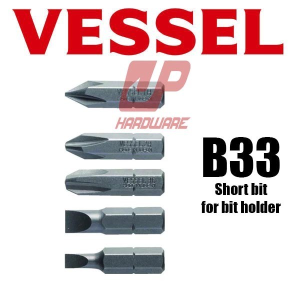 VESSEL Short Bit (For Bit Holder) B33