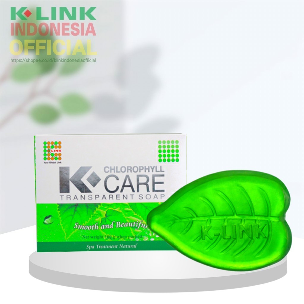 SABUN K-LINK K-CARE CHLOROPHYLL TRANSPARANTSOAP / SABUN KLOROFIL K LINK