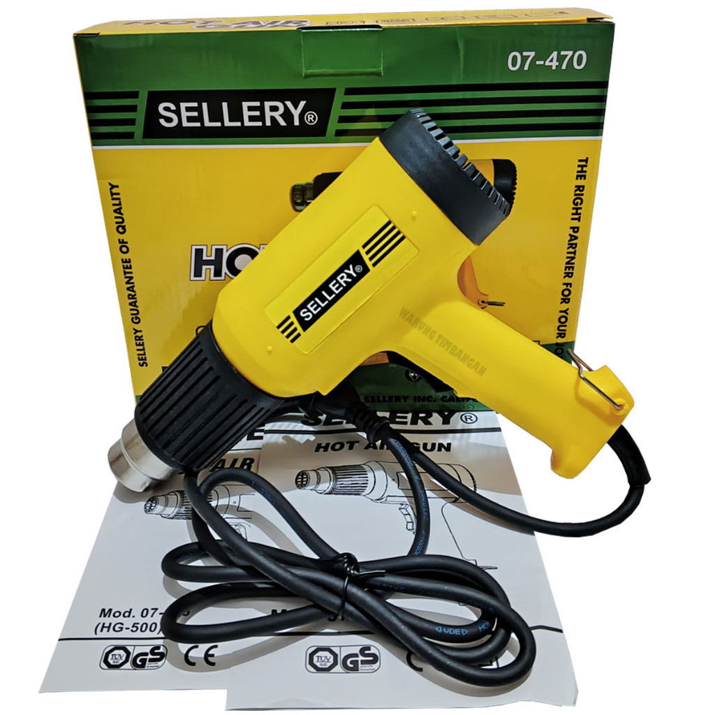 RQ53SM (ORIGINAL) HOT GUN SELLERY HEAT AIR GUN PEMANAS PLASTIK 1500 W  LOW WATT NANKAI