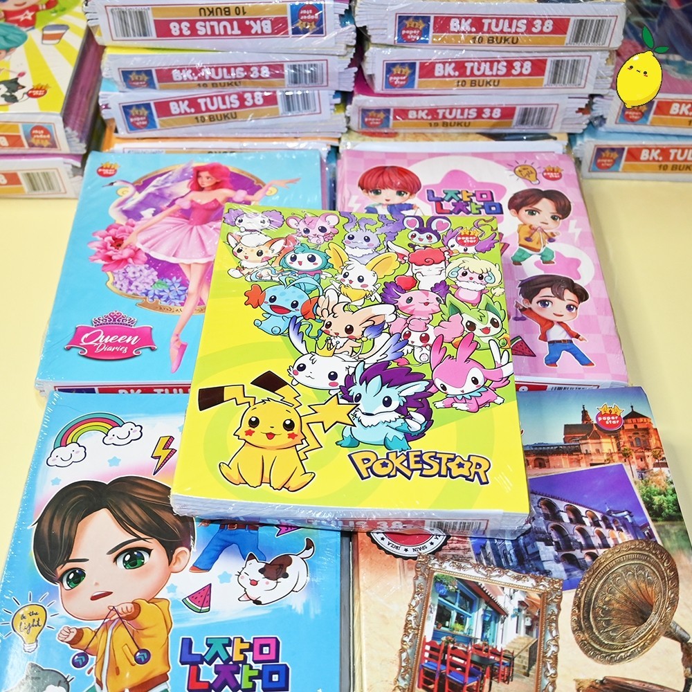 

Buku Tulis Garis Paper Star 38 Lembar 1 Pak 10 Buku