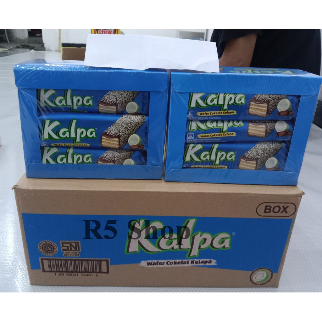 

Kalpa wafer coklat kelapa 12 pcs 1 box