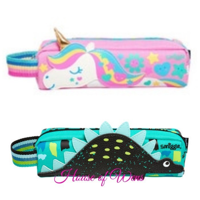 

SMIGGLE ROUND ABOUT TEENY PENCIL CASE ORIGINAL - TEMPAT PENSIL - Dino Hijau