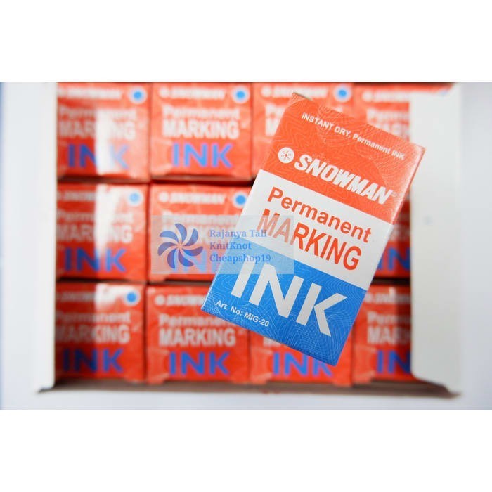 

Isi Ulang Tinta Permanent / Refill Ink Spidol Snowman Permanen Marking - Hitam RJT