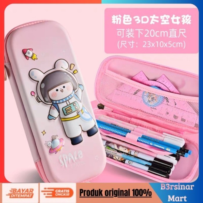 

[COD] DISKON Kotak Pensil 3D Timbul Tempat Pensil Anak Sekolah Karakter Anti Air Space Travel P Berkualitas