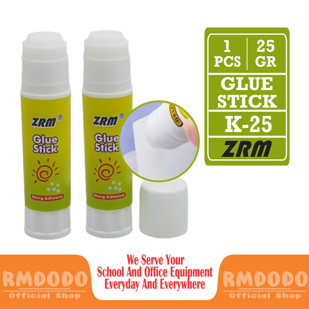 

Rmdodo - Lem Glue Stick 25gr [1 Pcs] / Lem Stik Kertas / Lem Batangan Bening Prakarya