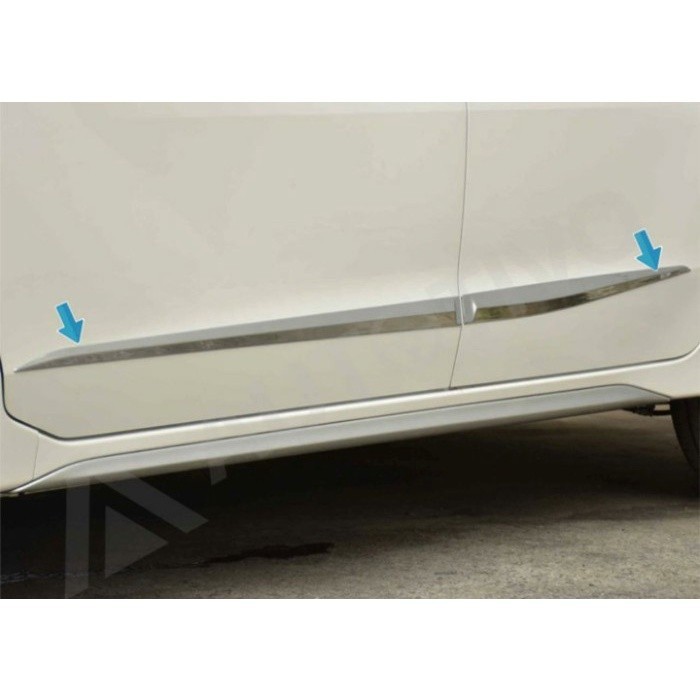 List Body Samping Xpander Livina 2019 2022 UP Hitam Chrome - Hitam
