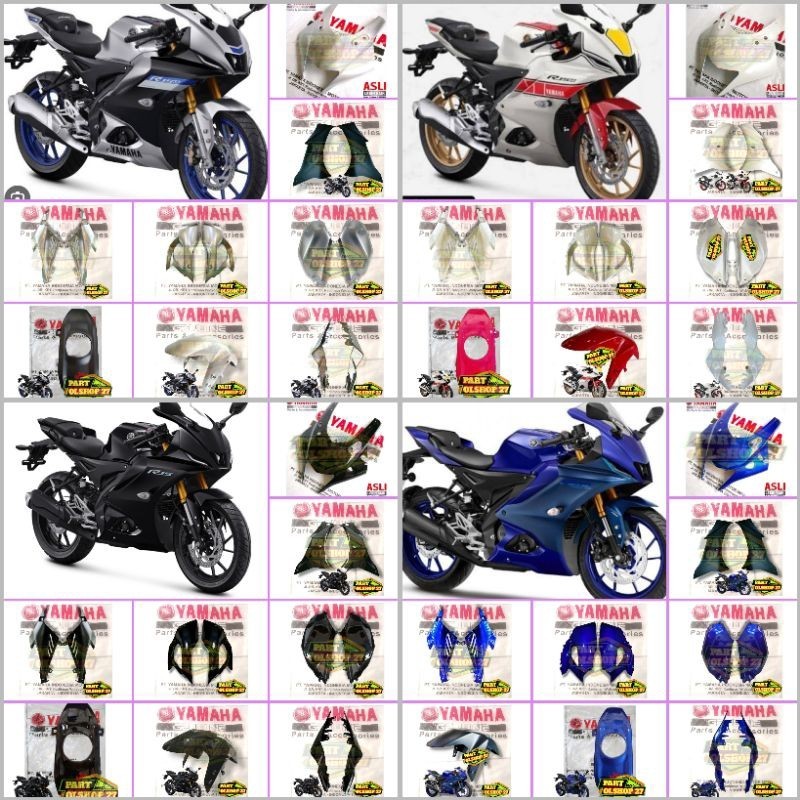 PAKET FULL SET BODY HALUS (13 PCS) YAMAHA R15 V4 R15 M ASLI ORIGINAL YGP BDJ