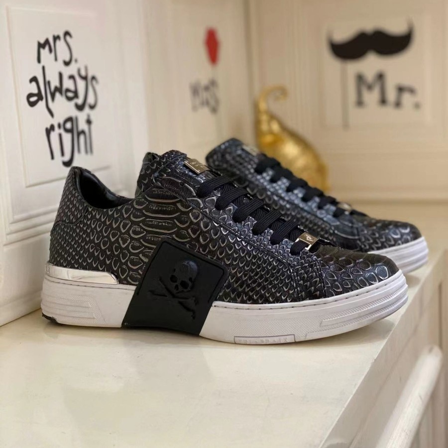 promo spesial sepatu rock pria motif sneaker pria sepatu cowok kulit sepatu traveling- sepatu kets c